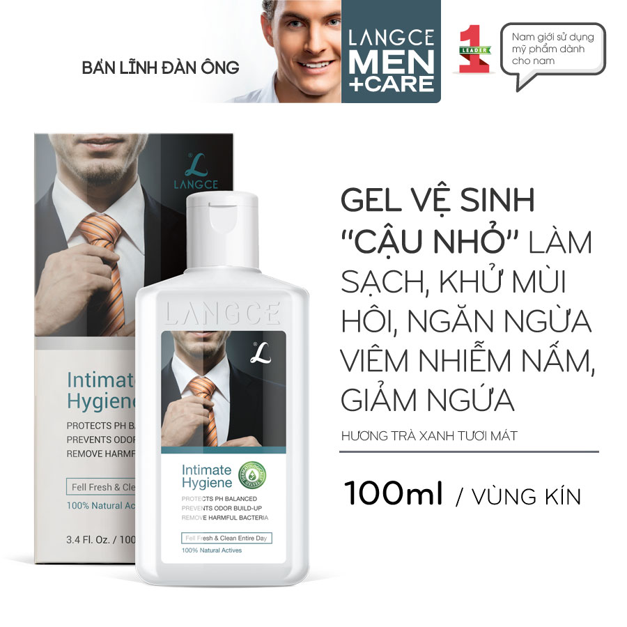 [Hcm]Gel Vệ Sinh Vùng Kín Cho Nam 100Ml Langce