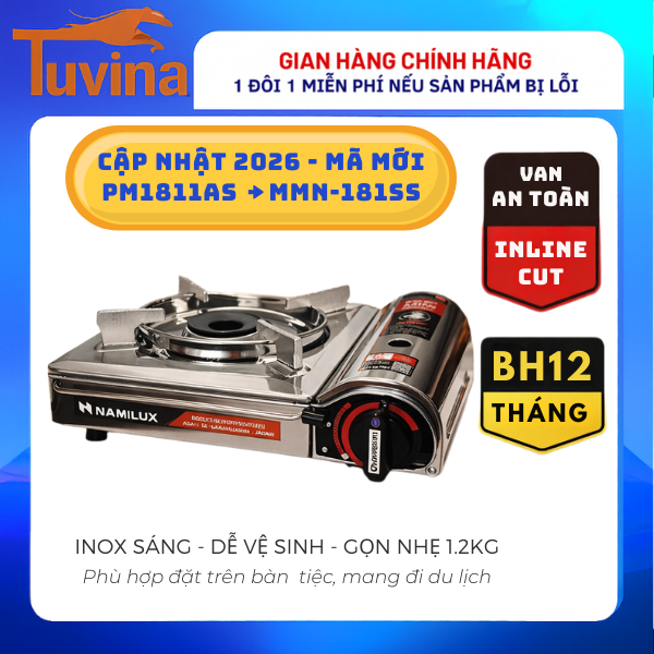 Namilux PM1811AS - Bếp Gas Du Lịch Tiện Lợi