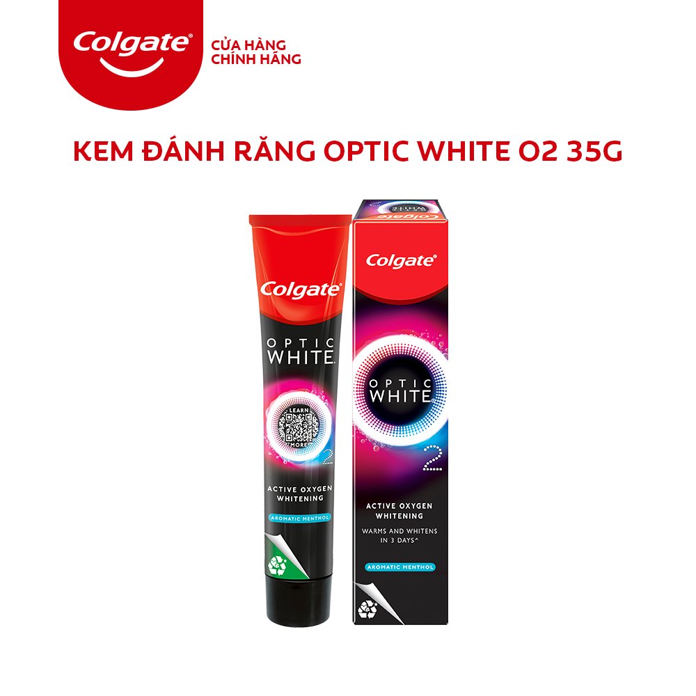 [HB gift] Kem đánh răng Colgate Optic White O2 35g/tuýp