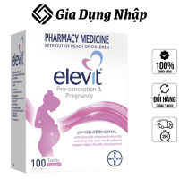 Vitamin Tổng Hợp Elevit Bầu 100v Bổ Sung Vitamin C D3 Axit Folic Cho Phụ Nữ Chuẩn Bị Mang Thai Mẹ Bầu Mẹ Sau Sinh Thực Phẩm Chức Năng Nhập Úc Hàng Chính Hãng