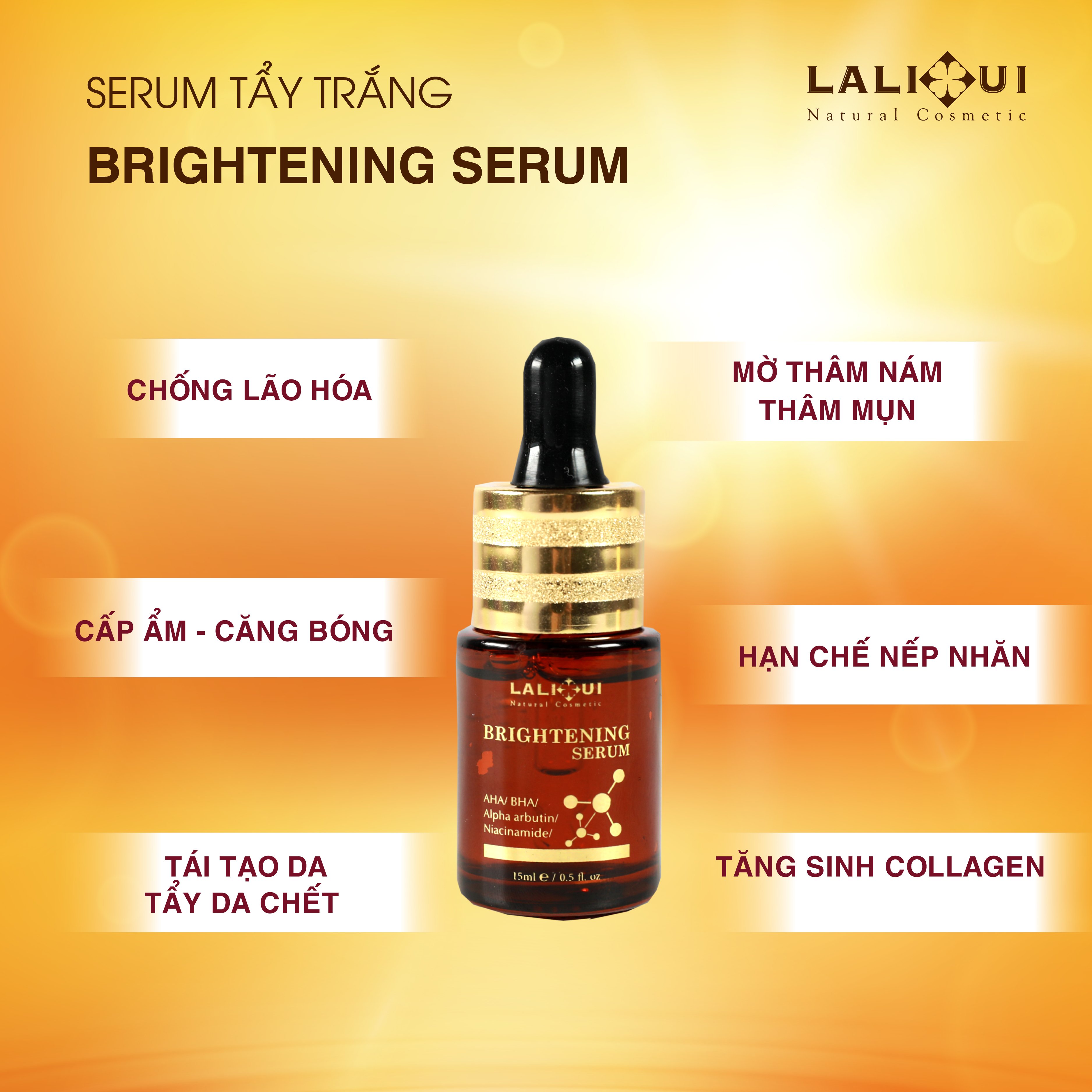 Serum Dưỡng Trắng Da Lalihui - Dành Cho Da Mặt - Mỹ Phẩm Lalihui - Serum Trắng Da