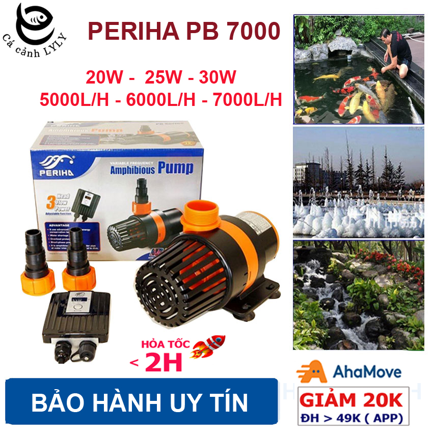 Máy bơm nước PERIHA PB 7000 : 5000l/h 6000l/h 7000l/h cao cấp tiết kiệm điện bơm lọc nước hồ bể cá c