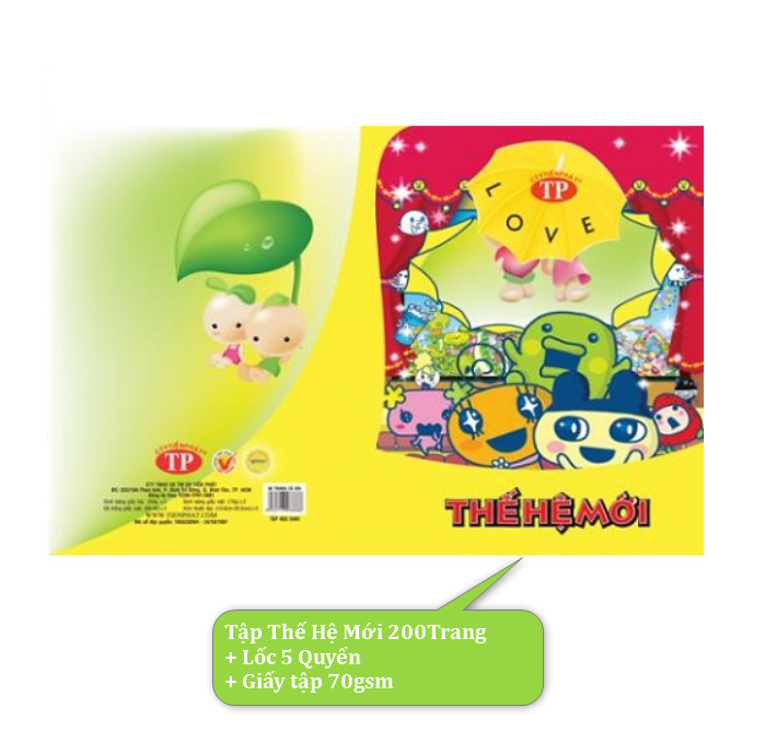 Tập Thế Hệ Mới 96-200 Trang (Tùy Chọn)- Bìa Ngẫu Nhiên