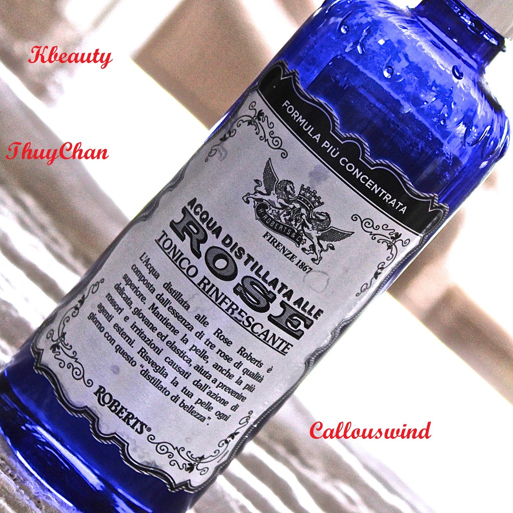 (Có Bill) Nước Hoa Hồng Ý Không Cồn Acqua Distillata Alle Rose (Rose Water) 300 Ml By Manetti Roberts