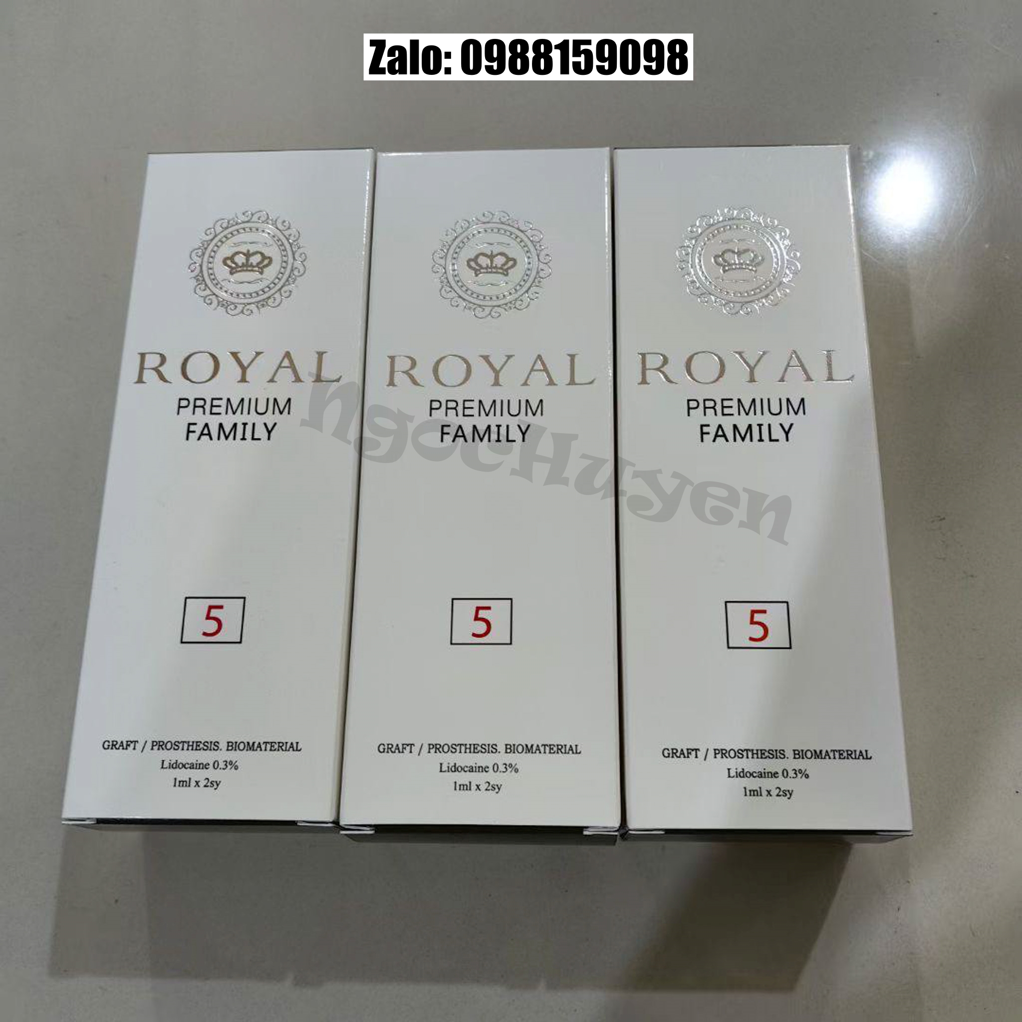 Tan Quầng Thâm Mắt Royal - 1 hộp 2cc - Filler Mắt