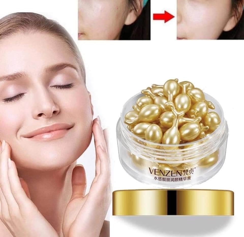Viên Bôi Vitamin Dưỡng Da VENZEN Hộp 30v Dưỡng Ẩm  Trắng Mịn Da