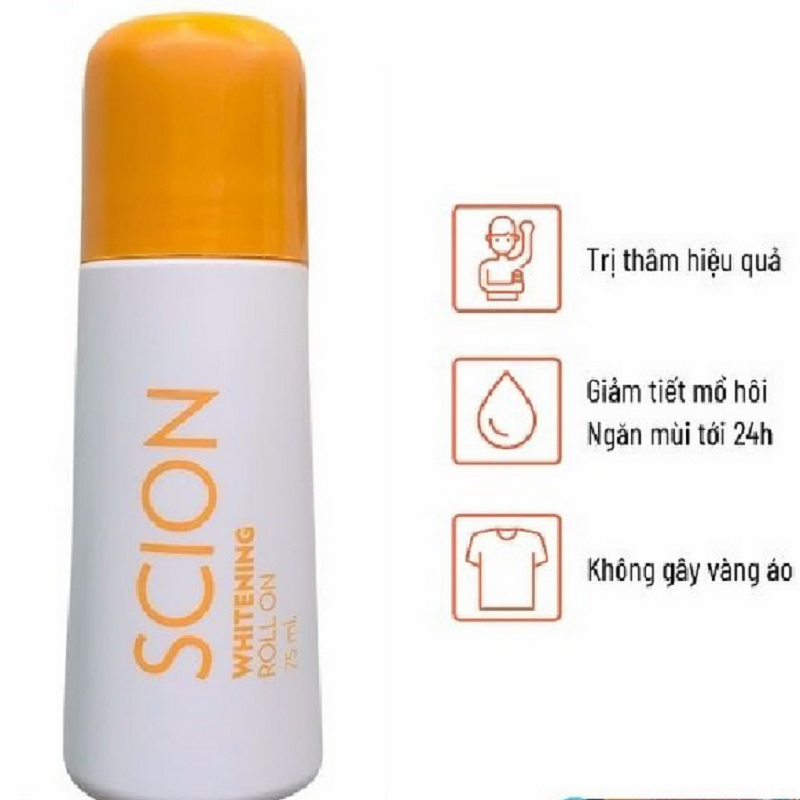 Lăn khử mùi Scion 75ml nhập khẩu chính hãng ngăn mùi hôi nách không làm ố quần áo trị thâm nách (mẫu mới)