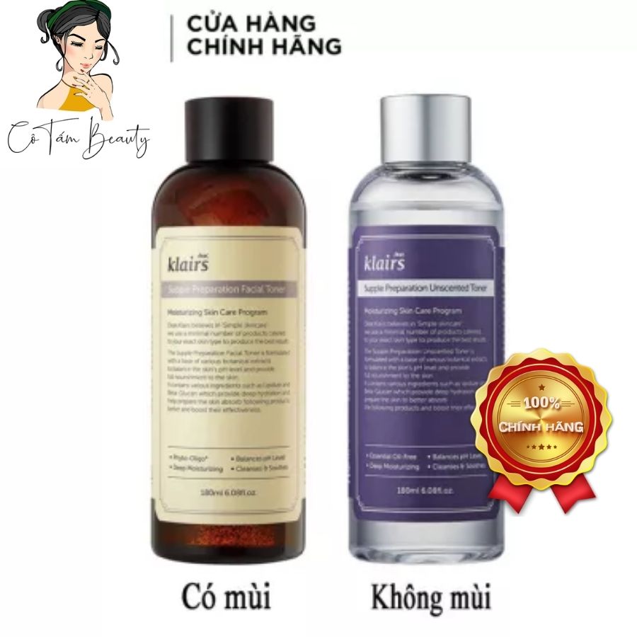 Nước hoa hồng Dear Klairs Supple Preparation Facial Toner 180ml Nước hoa hồng Dear Klairs Supple Preparation Facial Toner 180ml