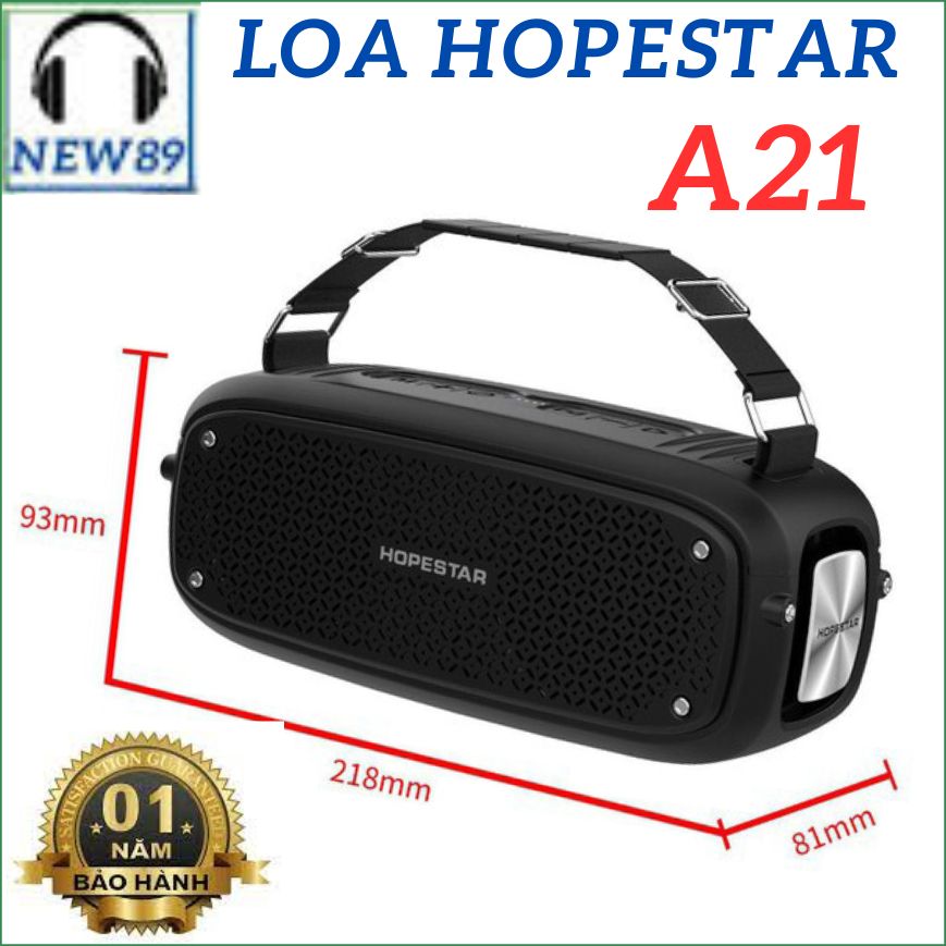 Loa Hopestar A21 Party NEW PAGE Công Suất 20W  Pin Lithium-Ion Dùng 4H  Âm Bass Siêu Trầm  Chống Nướ