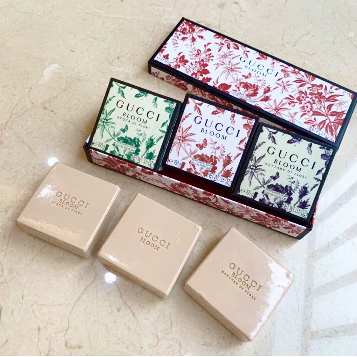 Set 3 Bánh Xà Phòng Nước Hoa Gucci Bloom 100Gr