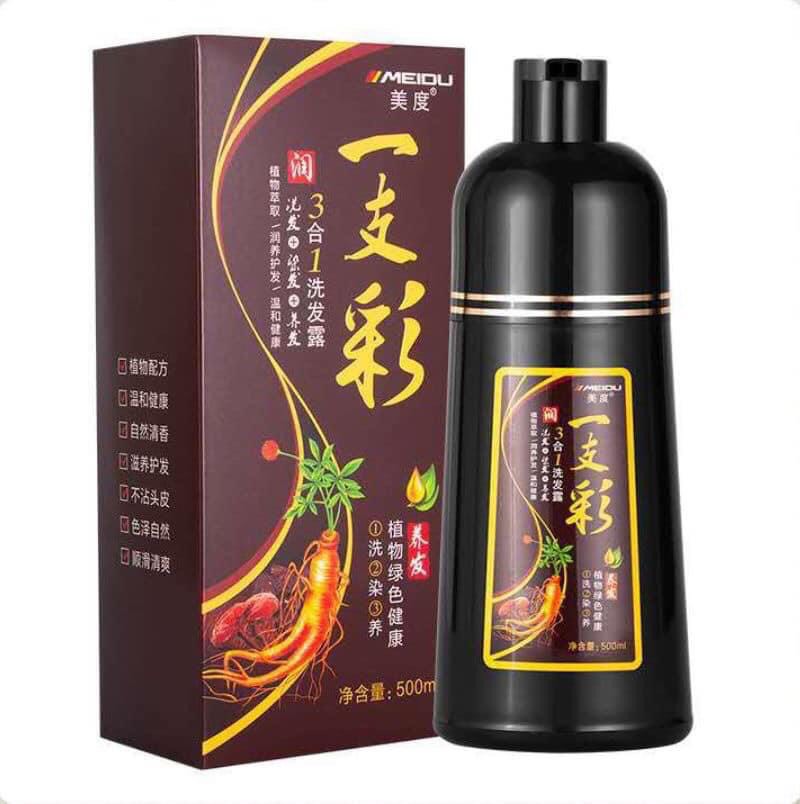 Dầu Gội Nâu Socola Phủ Bạc Hàn Quốc Meidu 500Ml