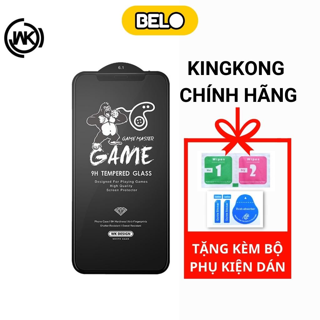 Kính cường lực iphone cường lực chống vân tay Kingkong cho ip 6/7/8/7plus/8+/x/xs/xsmax/11/12/13/14/pro/promax – Belo