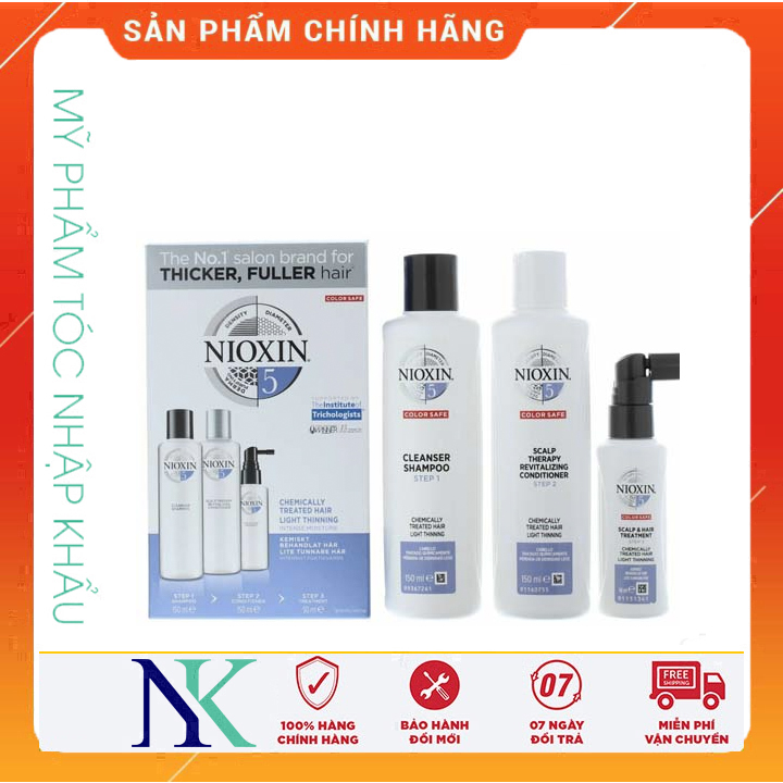 [Hcm]Bộ Dầu Gội Xã Và Tinh Dầu Nioxin Chống Rụng Tóc (Hệ Thống 5) 300Ml