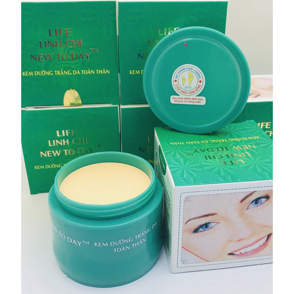 KEM DƯỠNG TRẮNG DA TOÀN THÂN LINH CHI NEW TODAY 90g