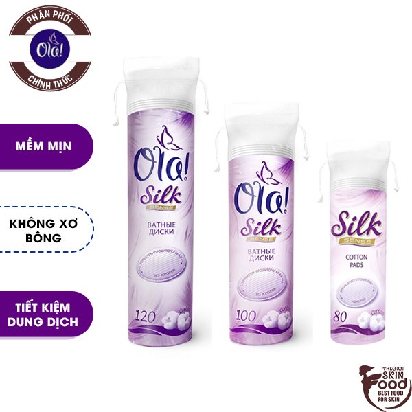 Bông Tẩy Trang Ola Silk Cotton Pads Silk Sense