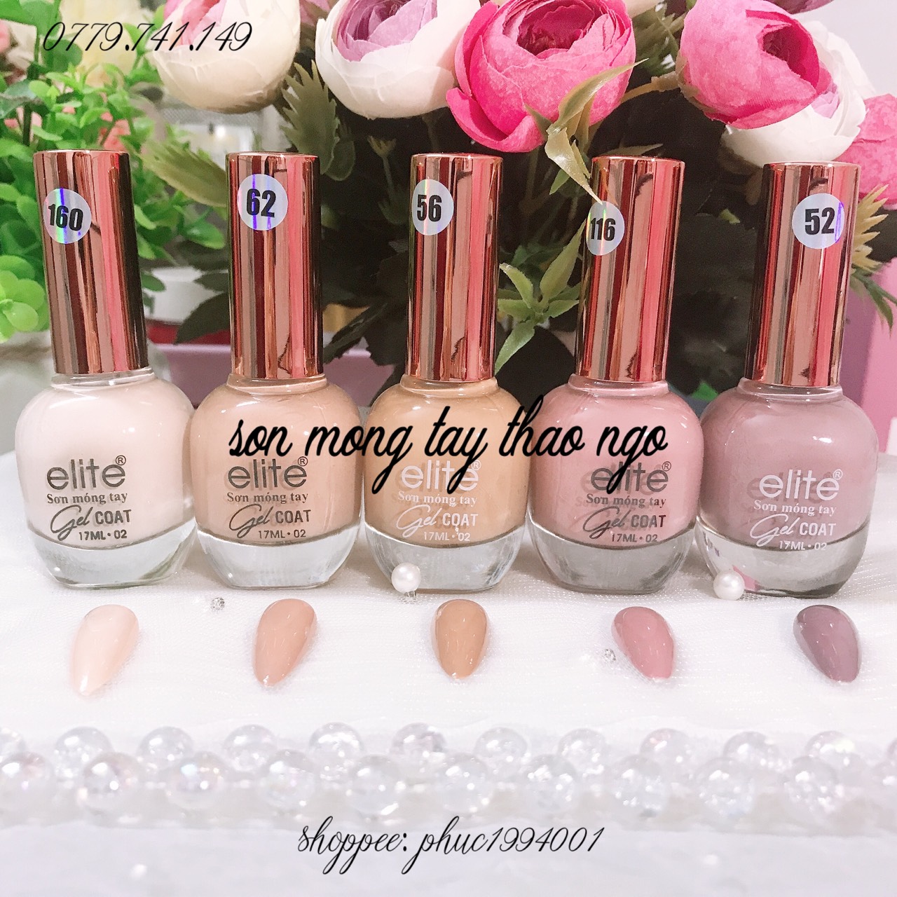 [HCM]Sơn móng tay Gel lạnh Elite 17ml ( không cần hơ đèn)
