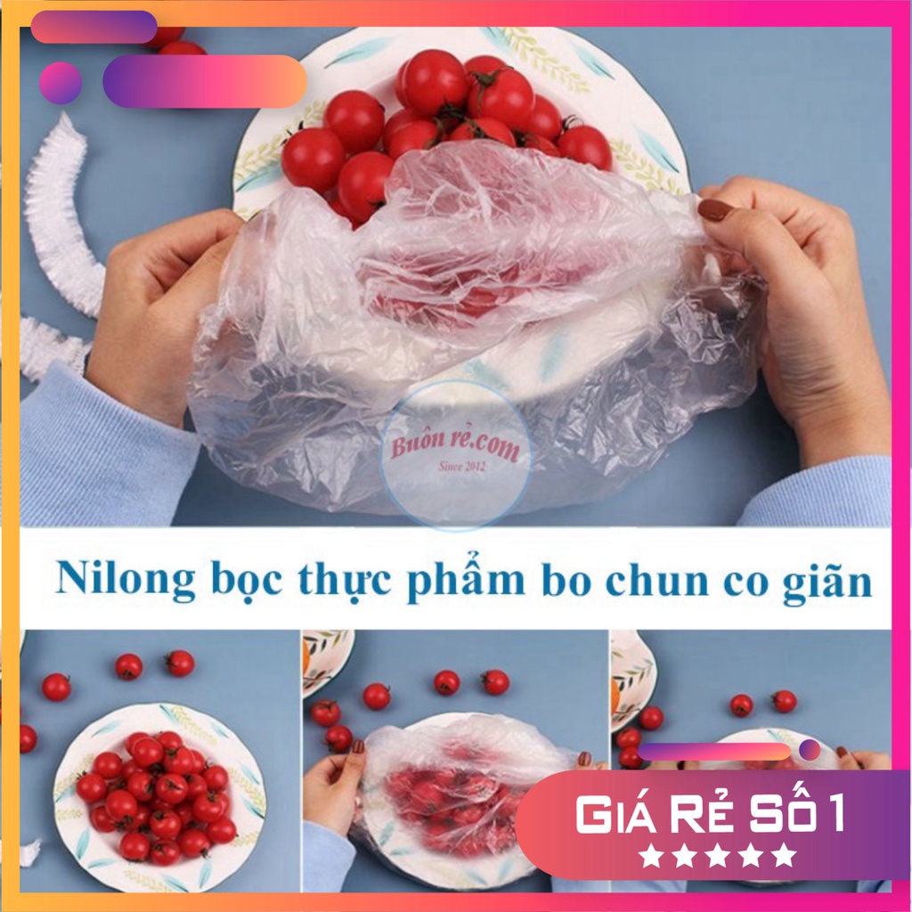 Set 100 Màng Bọc Thực Phẩm Túi Gấu Co Giãn Tái Sử Dụng 01040 Buôn Rẻ