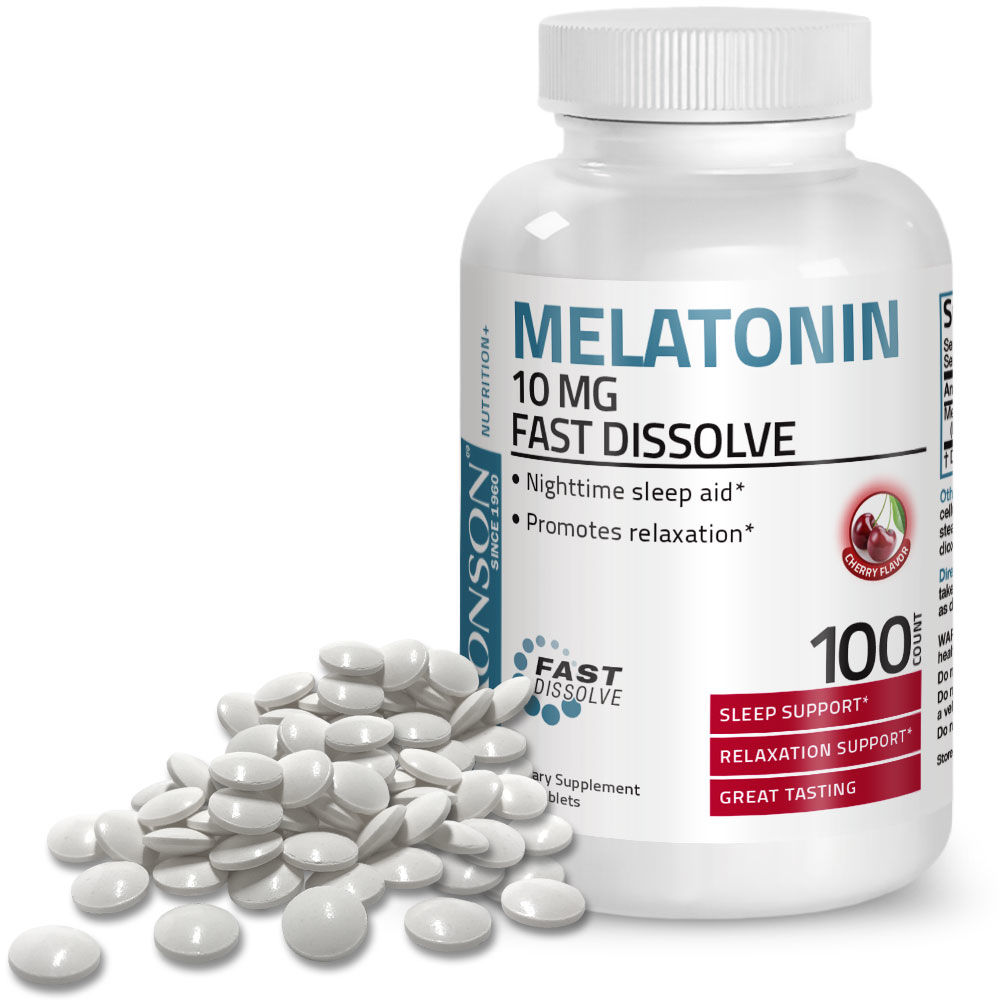 [Hcm]Melatonin Fast Dissolve 10Mg - 100 Viên Mỹ - Giúp Ngủ Ngon