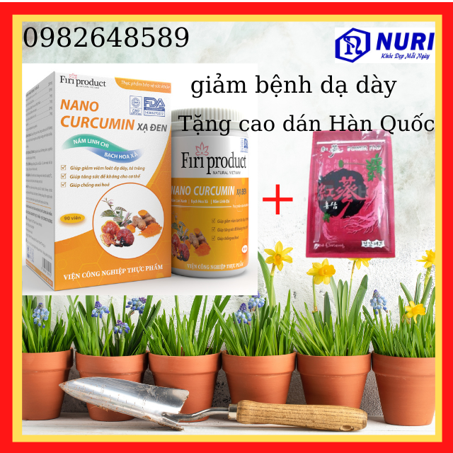 [Hcm][Freeship Lô Sản Xuất Mới Nhất] Nano Curcumin Xạ Đen Tinh Bột Nghệ Giảm Viêm Loét Dạ Dày Chống Oxy Hóachống Viêm