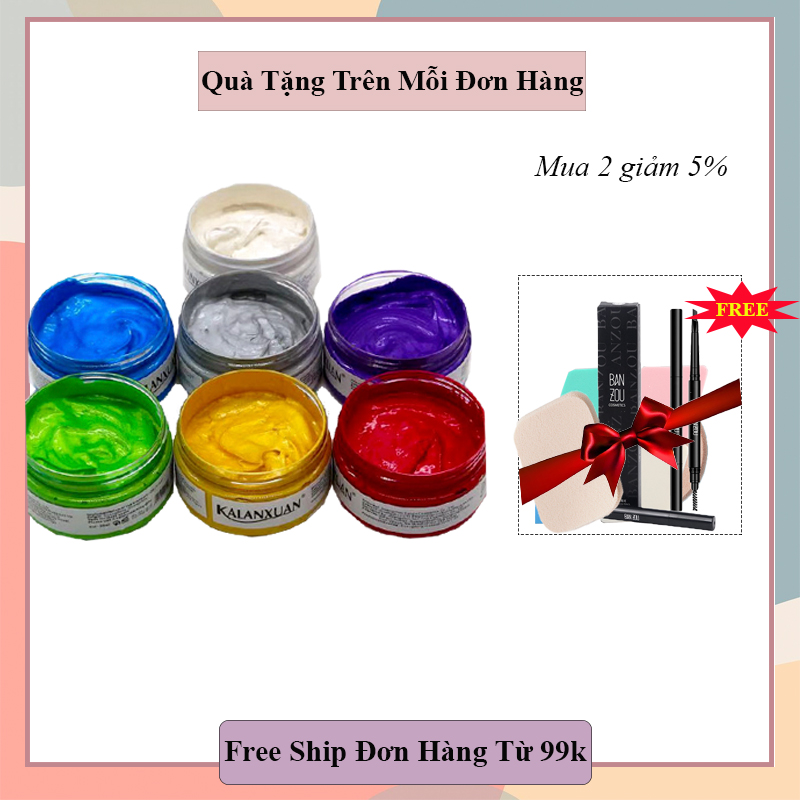 ( Free Ship Toàn Quốc )Sáp Vuốt Tóc Kalnaxuan Đổi Màu Tạm Thờilên Màu Cực Chuẩnsiêu Mềm Mượtđủ Màudễ Dàng Tạo Kiểu