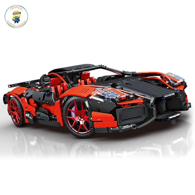 ( 1: 10 ) Đồ Chơi Lắp Ráp Xếp Hình SEMBO Siêu Xe Bugatti La Voiture Noire Điều Khiển Từ Xa RC No.701