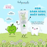 Kem Đánh Răng Babycoccole Chính Hãng Cho Bé Hương Táo Dâu Chuối 75ml / 30ml