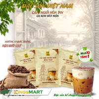 Cà phê muối Huế hòa tan - Gu kem béo mặn - Thương hiệu CỐ ĐÔ - Đặc sản Huế - Dây 10 gói 18g - Kingsmart