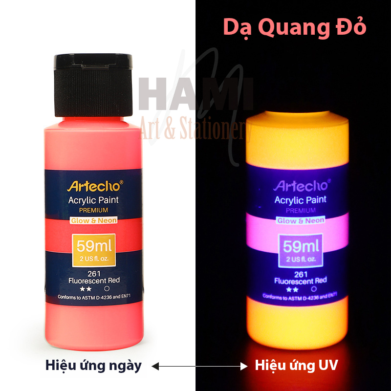 Sơn Acrylic UV Phát Sáng Hủ 60ml