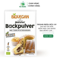 Bột nởbaking powder hữu cơ cao cấp Biovegan 17g tạo độ tơi xốp cho bánh dùng cho bánh baobông lan