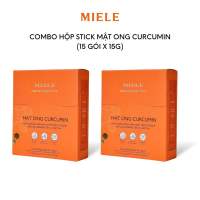 Combo 2 Hộp Stick 15 Gói Mật Ong Curcumin 15g Tiện Lợi - Miele