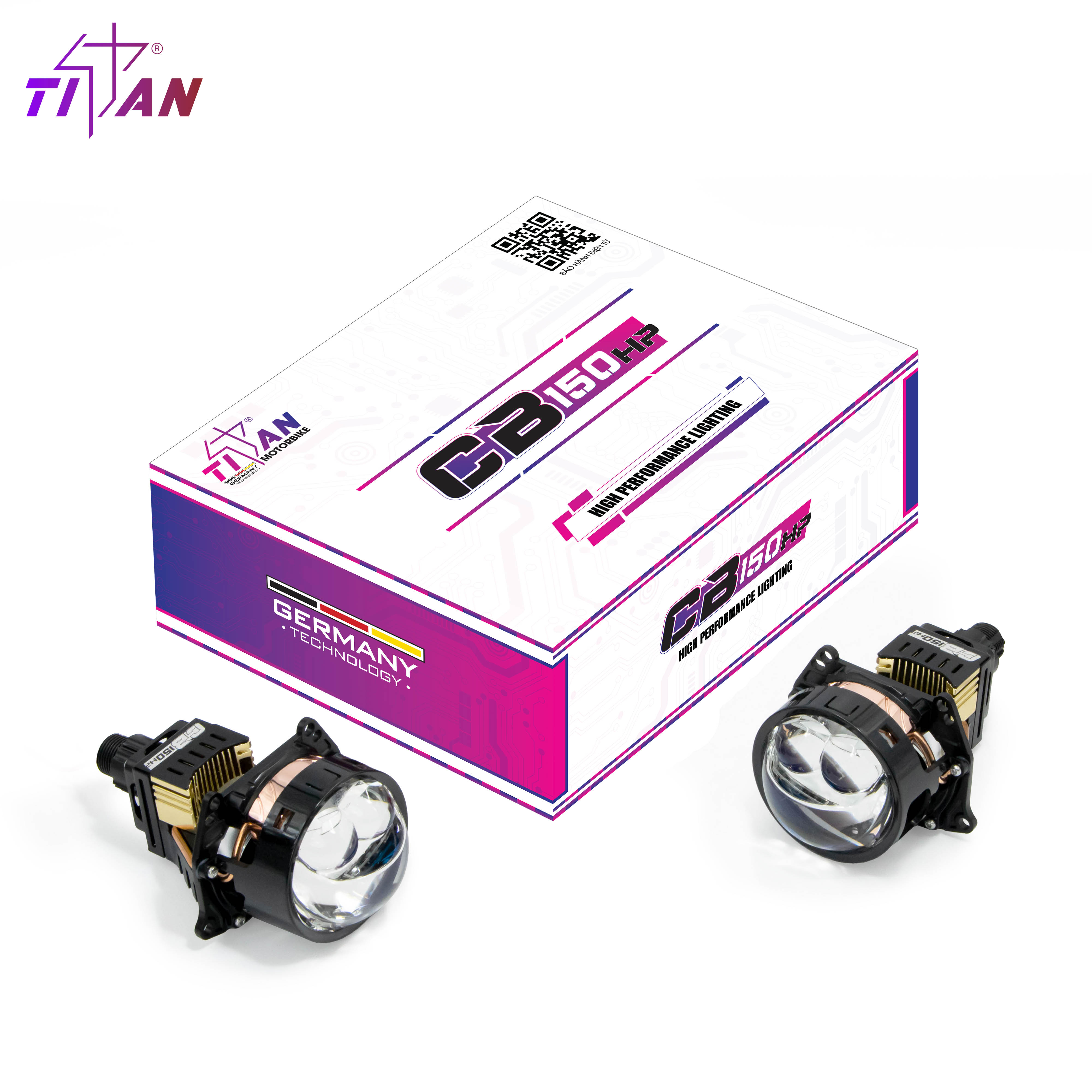 [TITAN] ĐÈN TRỢ SÁNG BI LED TITAN CB150 HP