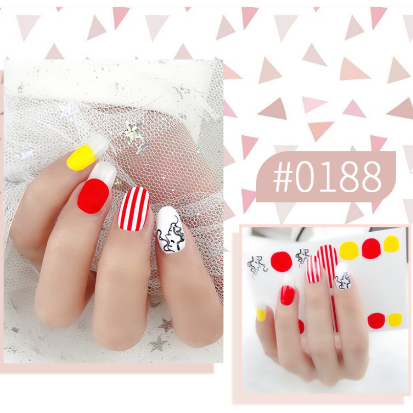 14 miếng dán móng tay nail sticker