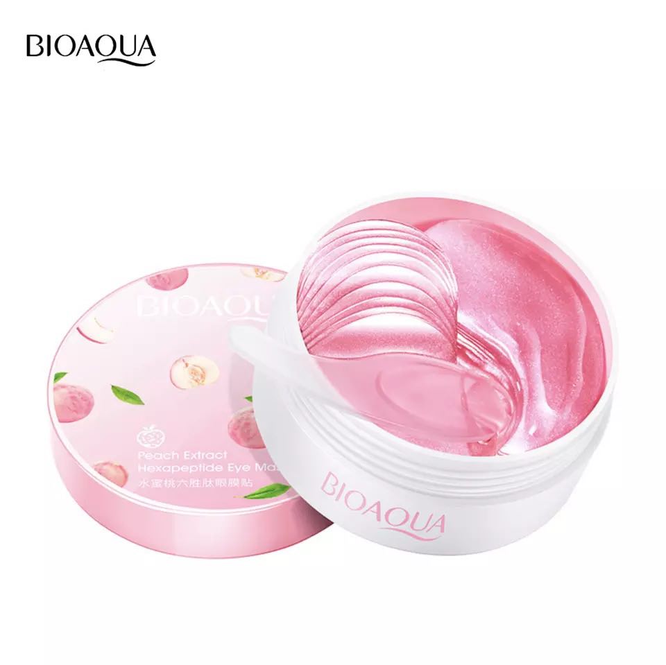 Bioaqua Mặt Nạ Mắt Miếng Dán Mắt Dưỡng Ẩm Làm Săn Chắc Chống Bọng Mắt Loại Bỏ Thâm Vòng Tròn Hexapeptide Làm Dịu Làm Sáng 60 Cái