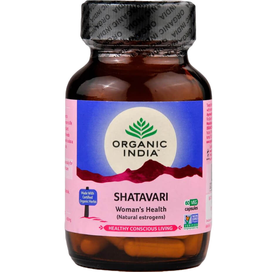 [Hoàn Tiền 15%]Viên cân bằng nội tiết nữ Shatavari Organic India