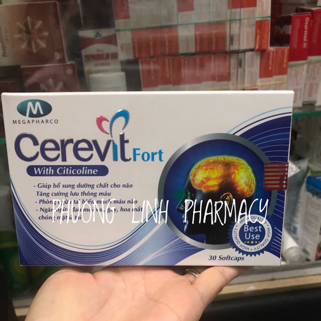 Cerevit Fort - Hỗ Trợ Bổ Não ( Sản Phẩm Không Phải Là Thuốc Và Không Có Tác Dụng Thay Thế Thuốc Chữa Bệnh)