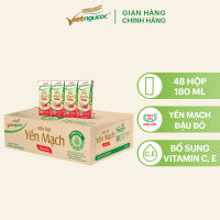 [Bao Bì Mới] Thùng 48 Hộp Sữa Yến Mạch Đậu Đỏ VIỆT NGŨ CỐC Giàu Chất Xơ Tốt Cho Sức Khỏe Dùng Uống Liền 180ml/Hộp