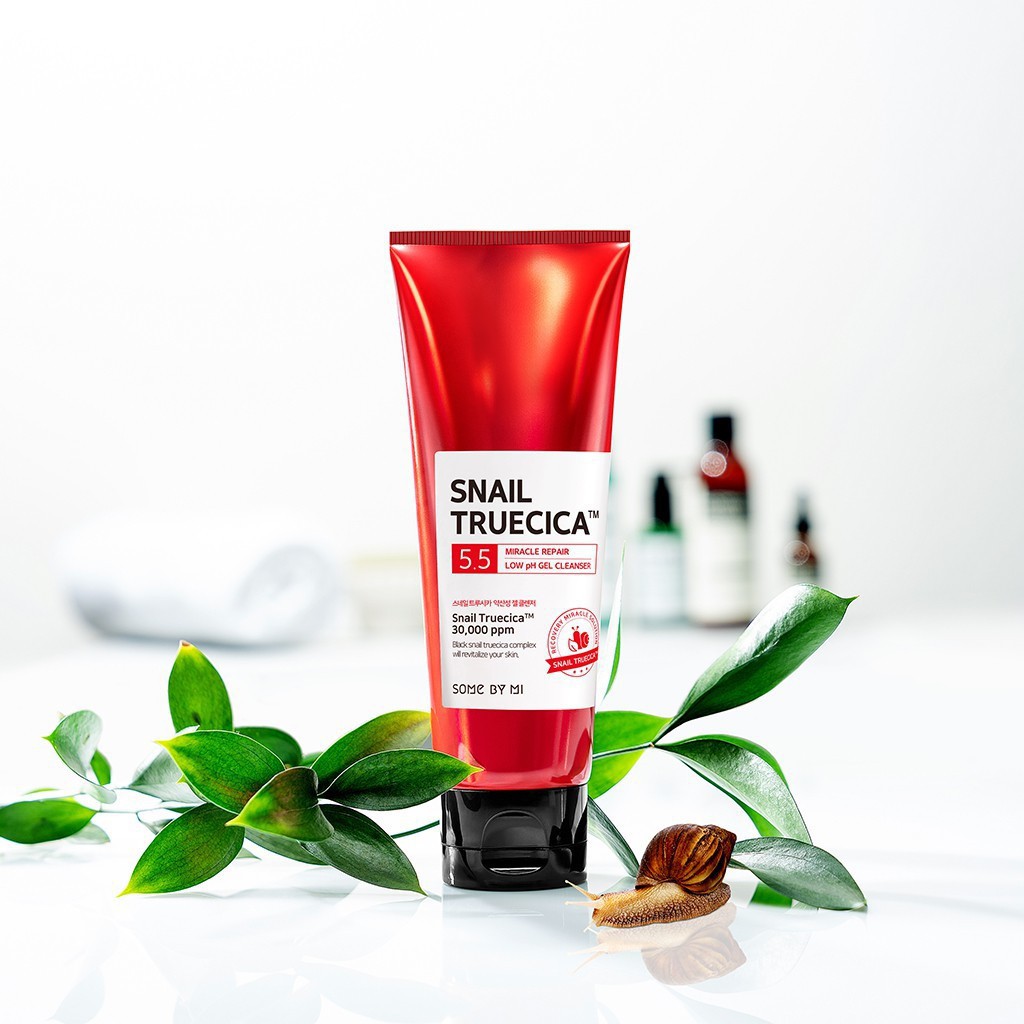 Sữa Rửa Mặt Tái Tạo Da Ốc Sên Some By Mi Snail Truecica Miracle Repair Low Ph 5.5 Gel Cleanser 100Ml Frorence86 Store