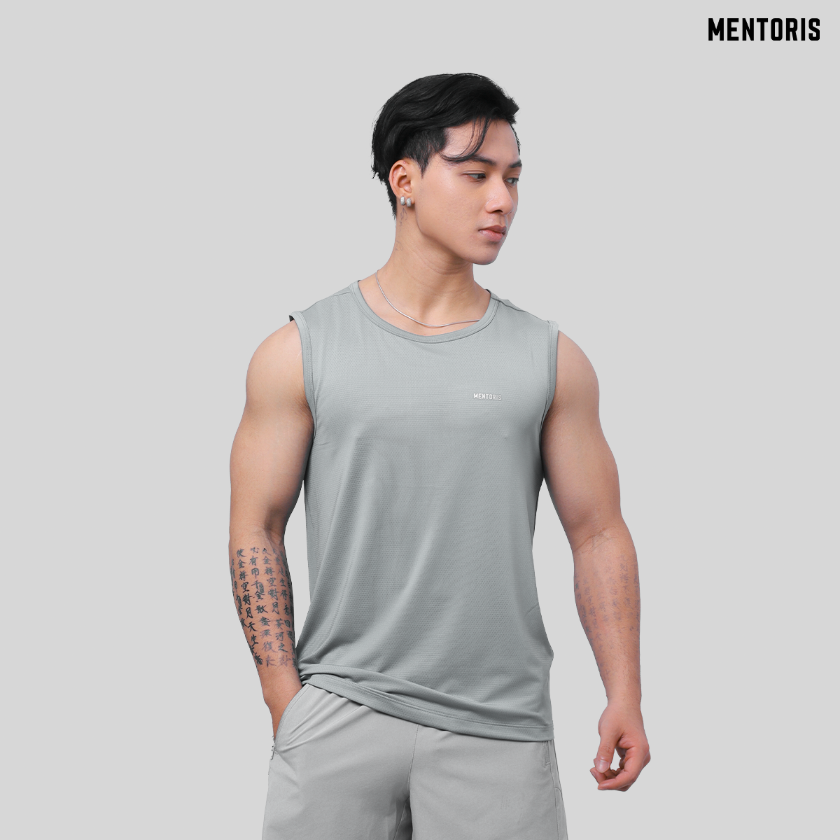 Áo Thun Ba Lỗ Nam MENTORIS Áo Tank Top Nam Chất Coolmax Co Giãn Thoải Mái Mềm Mại Thấm Hút Mồ Hôi Tố
