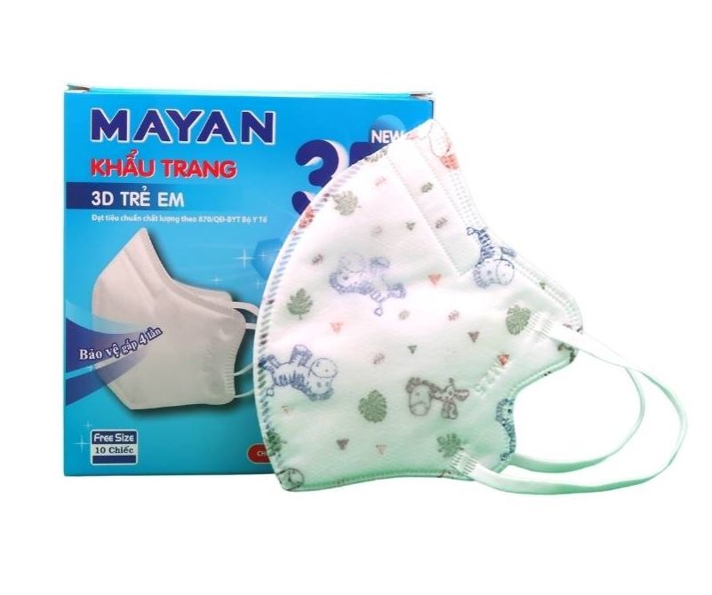 Khẩu Trang Đa Năng Cho Trẻ Em Mayan PM 2.5 3D Mask Kids++