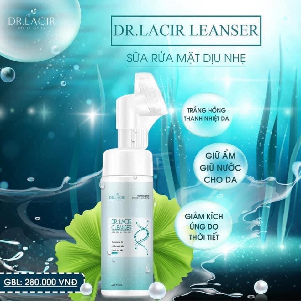 Sữa Rửa Mặt Bạc Hà Kiềm Dầu Ngừa Mụn Trắng Da Lamer care-dr.Lacir
