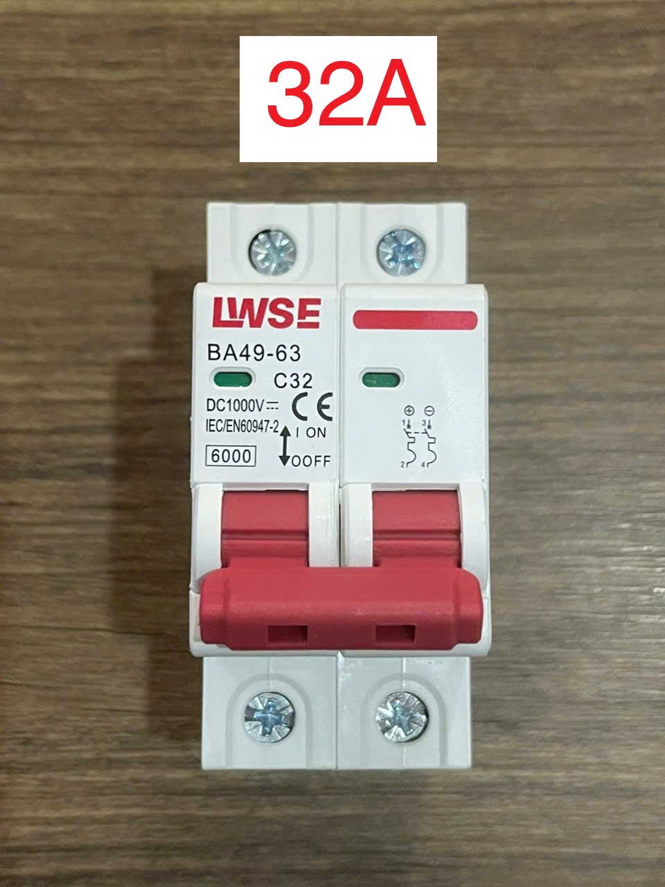 [CHÍNH HÃNG] chống sét lan truyền DC 2P 1000V Cắt sét DC Aptomat DC 2P 63A 2P 25A