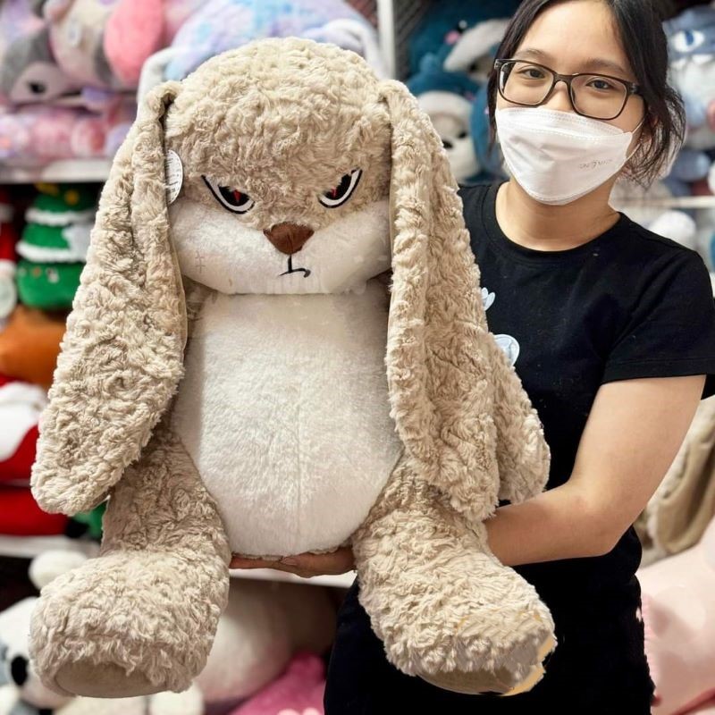 Thỏ bông DiuDiu Mặt Quạo Gấu Bông Thỏ tai dài Bunny Jellycat Cute mẫu mới Hot Trend