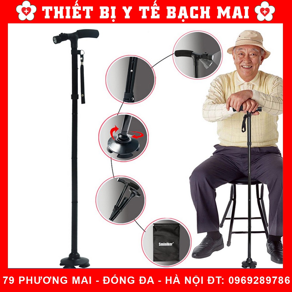 Gậy Chống Cho Người Già Có Đèn Pin Magic Cane