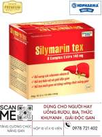 Bổ sung vitamin nhóm B bảo vệ và tăng cường chức năng gan Silymarin Tex (HDPharma) hộp 10 vỉ x 10 viên