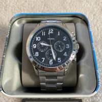 [Auth] Đồng hồ nam Fo.ssil  mặt đen lịch ngày tuần   Case 48mm mỏng 11mm