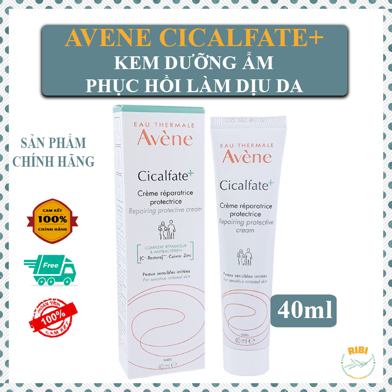 [Hcm][Avene Xách Tay] Kem Phục Hồi Avene Cicalfate Làm Lành Sẹo Và Cấp Ẩm Cho Da Avene Cicalfate Restorative Skin Cream 40Ml