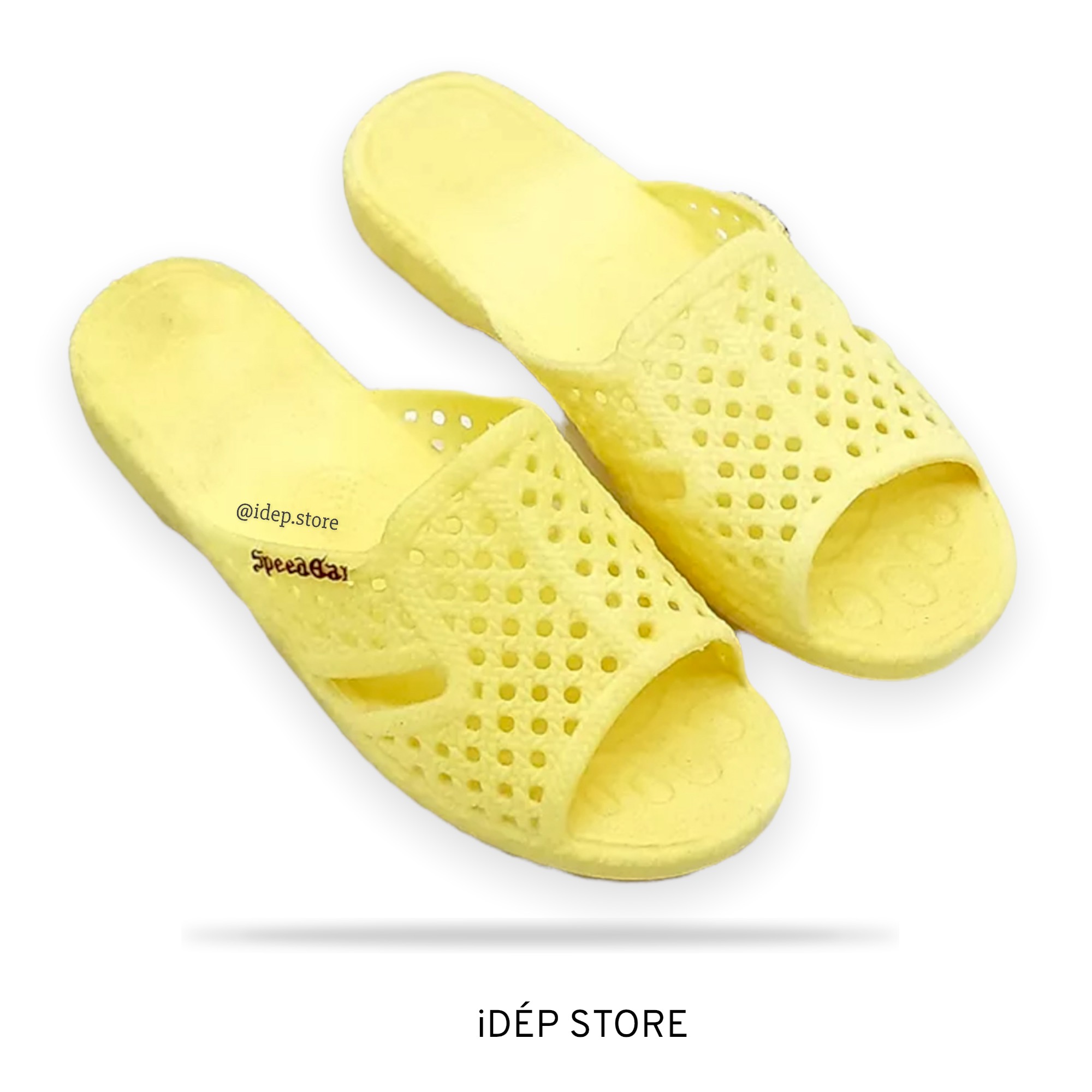 Dép tổ ong màu XANH DƯƠNG đế dày LOẠI 1 nam nữ đi trong nhà đi biển đi mưa (14 màu) - iDÉP HCM DL015