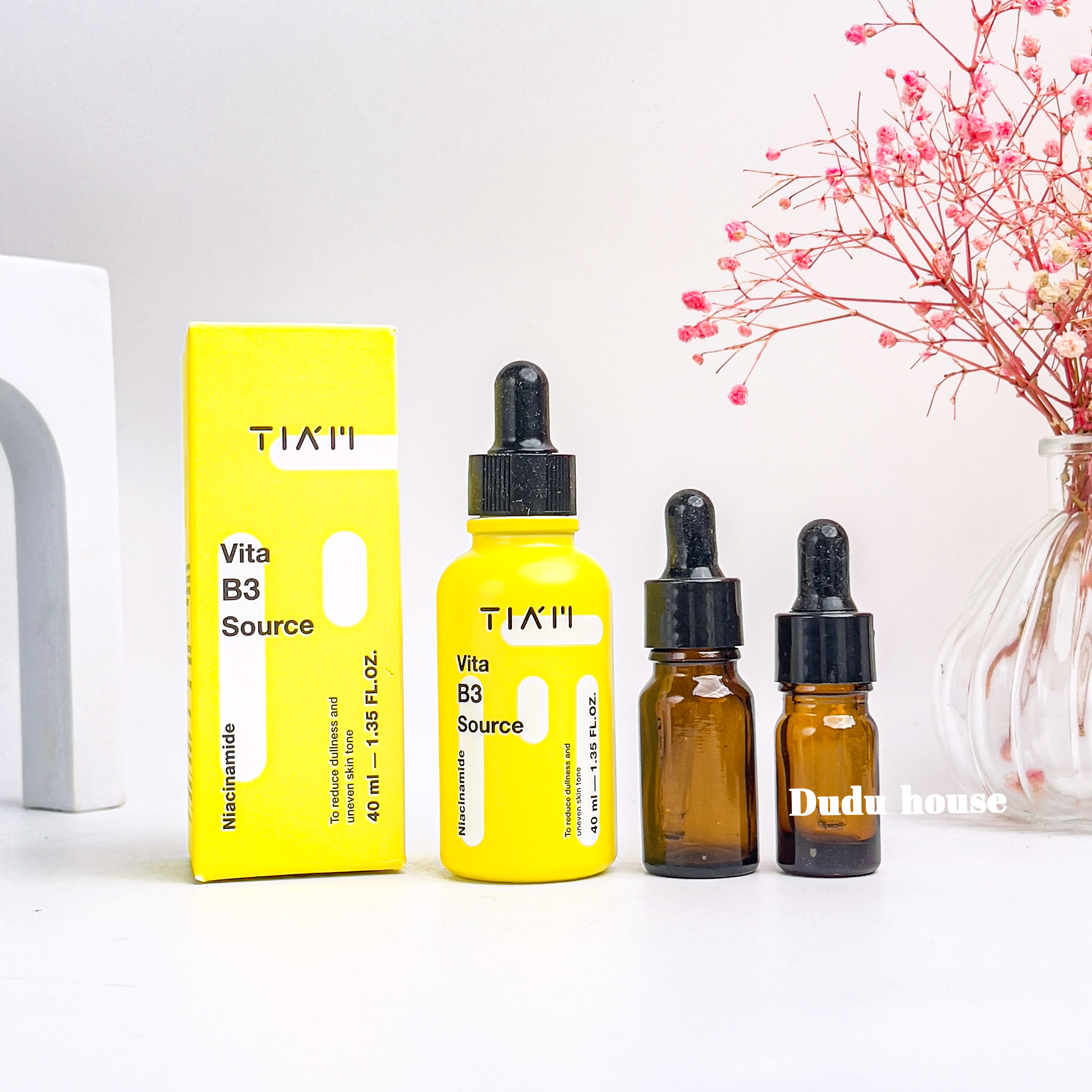 Serum Tiam 10% Niacinamide + 2% Arbutin Dưỡng Trắng Phục Hồi Cho Da Dầu Mụn Nhạy Cảm Tiam Vita B3 So