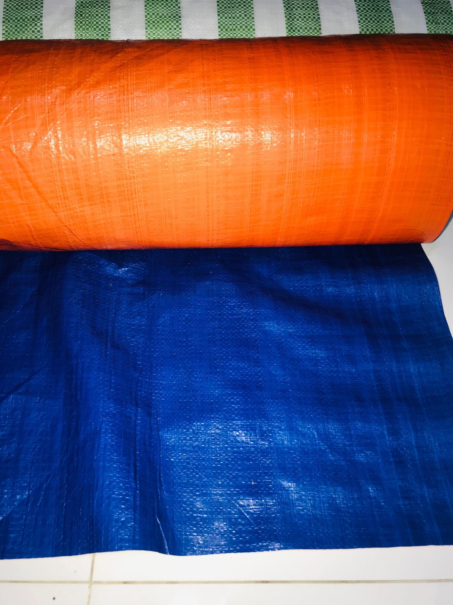 Cao su bạc sọc bạc xanh cam khổ cao 2m 3m 4m