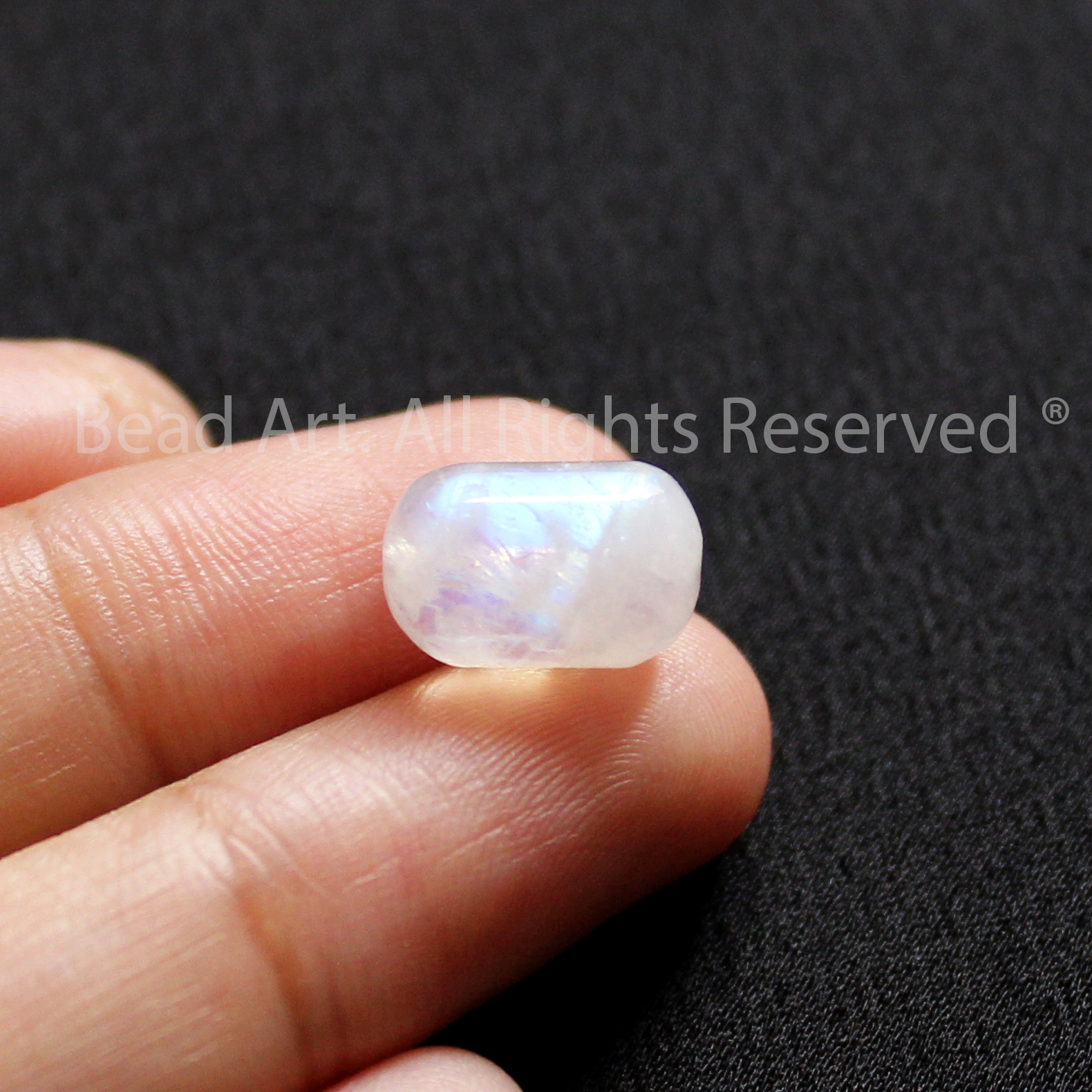 [1 Hạt] Lu Thống Đá Moonstone Mặt Trăng Ánh Cầu Vồng Tự Nhiên Loại AAA Đá Phong Thuỷ Mặt Dây Chuyền 